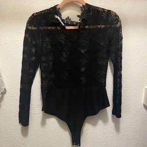 Black lace top